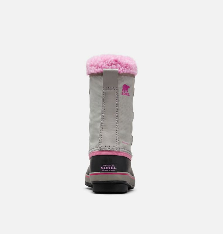 Sorel Barn Vinterkängor Grå/Svarta/Rosa - Youth Yoot Pac™ Nylon - TVZ-574612